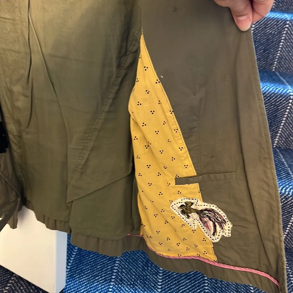 GUC Fei Anthropologie army green jacket. 12 - Picture 9 of 9